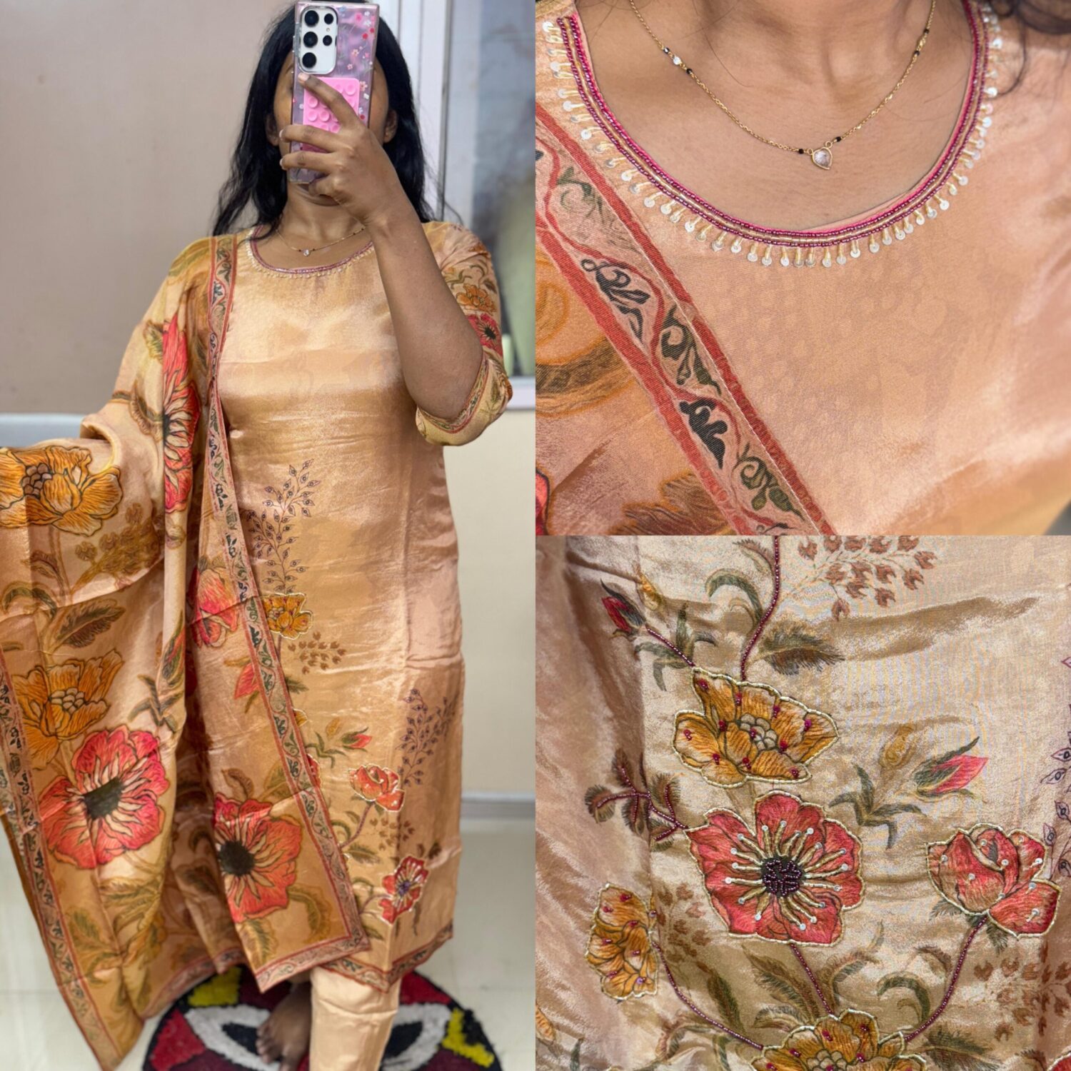 Viscose Shimmer Kurta Set