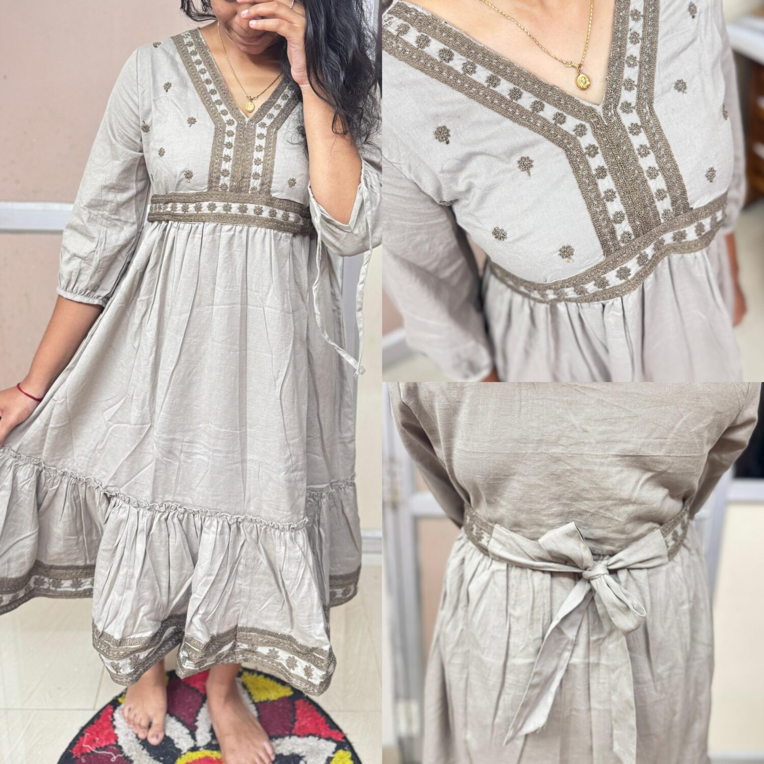 Rhino Pure Fabric Stylish Frock