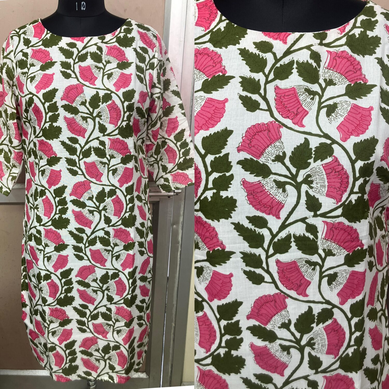 Cotton Multi Floral Print Kurti