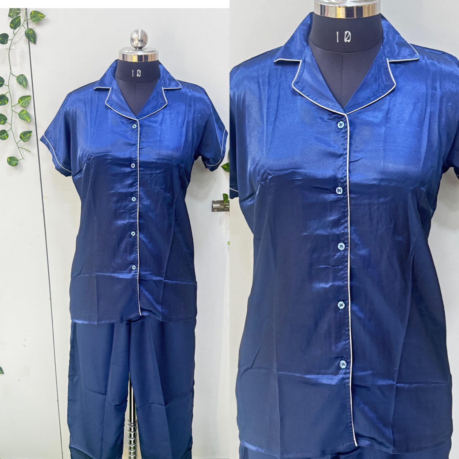 Blue Satin ( Soft ) – Nightwear