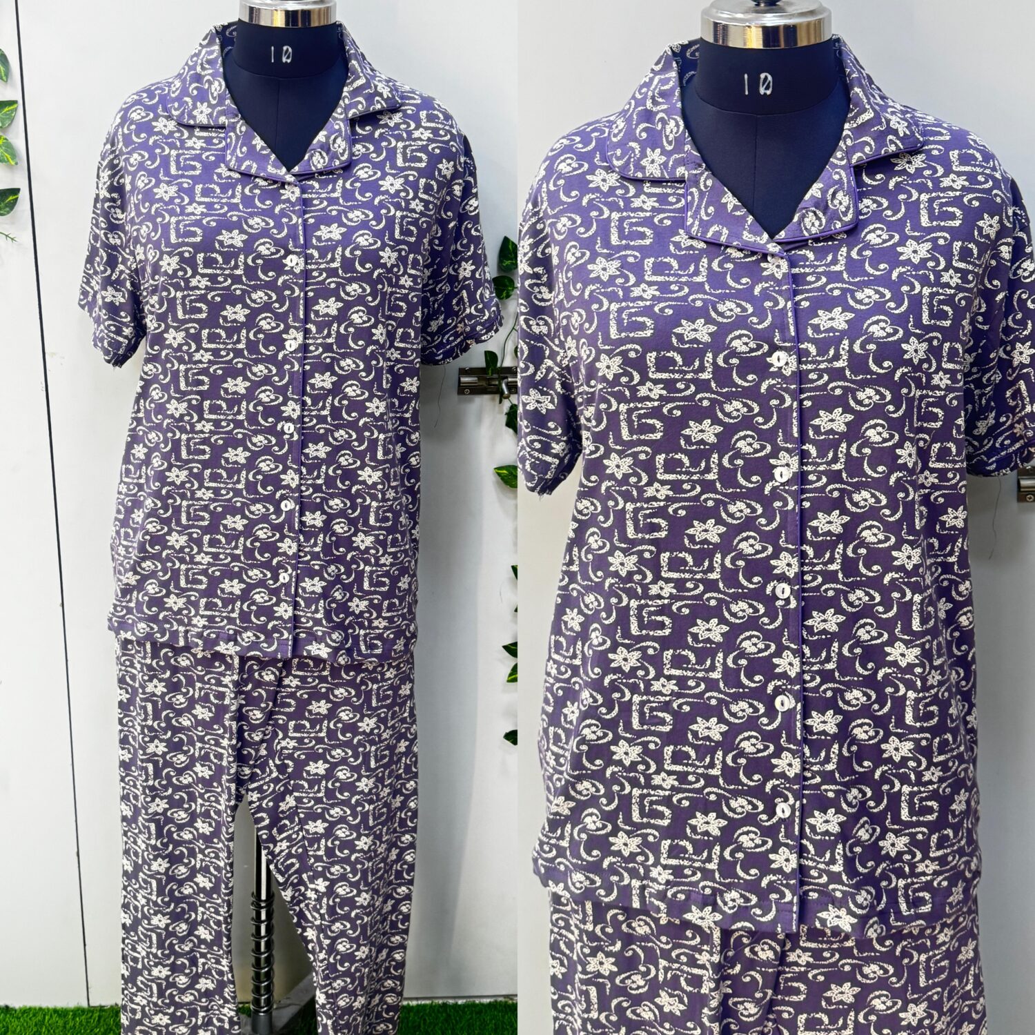 Violet Hosiery All Over Printed – Nightwear