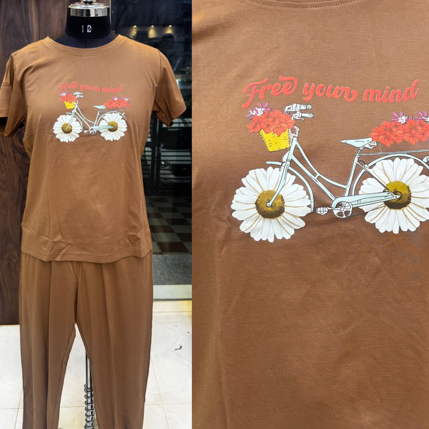 Choco Brown Tencel Fabric – Nightwear