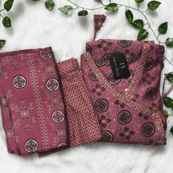 Pink Rayon 3pc – PMS19 - L-40