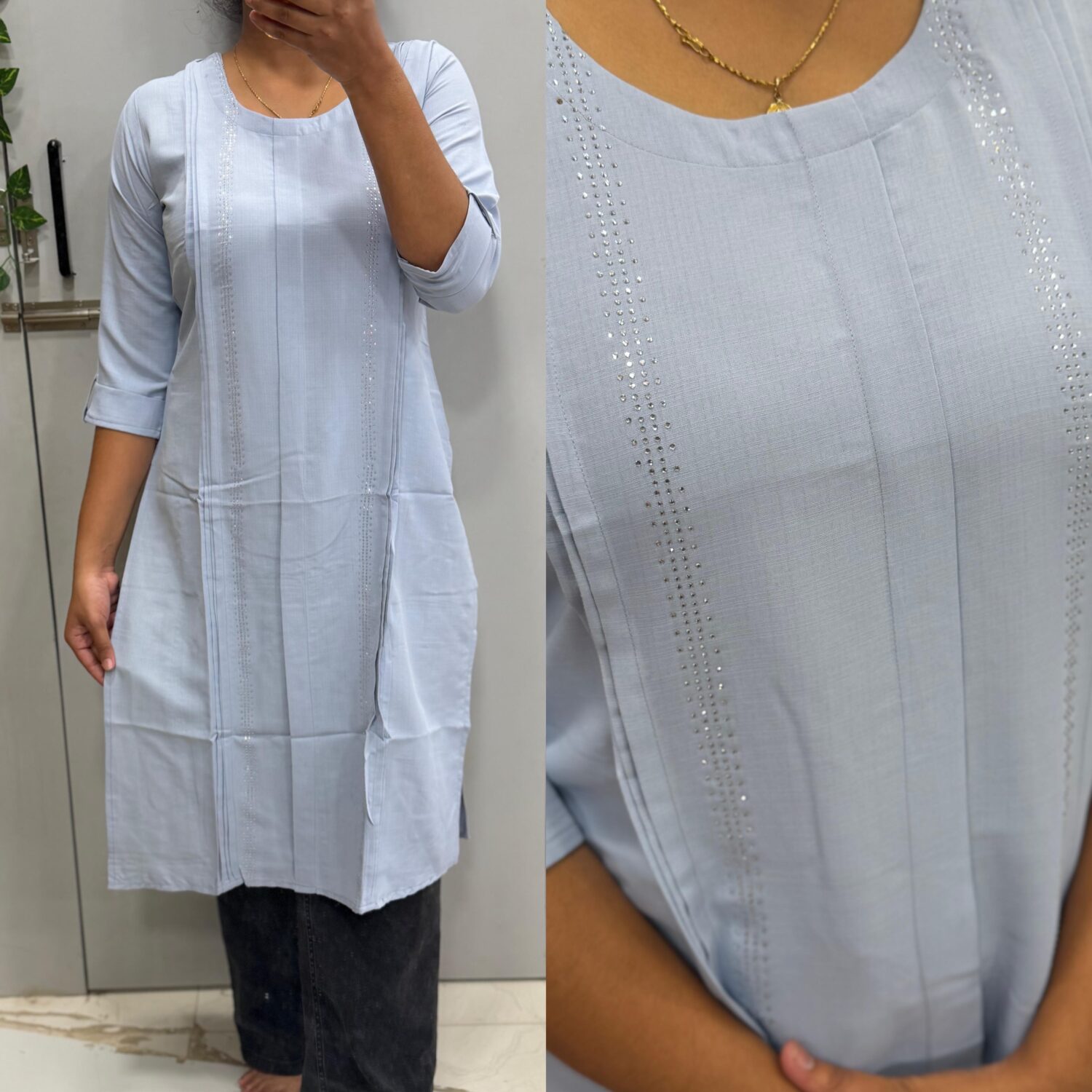 Sky Blue Kurti  – PMK007