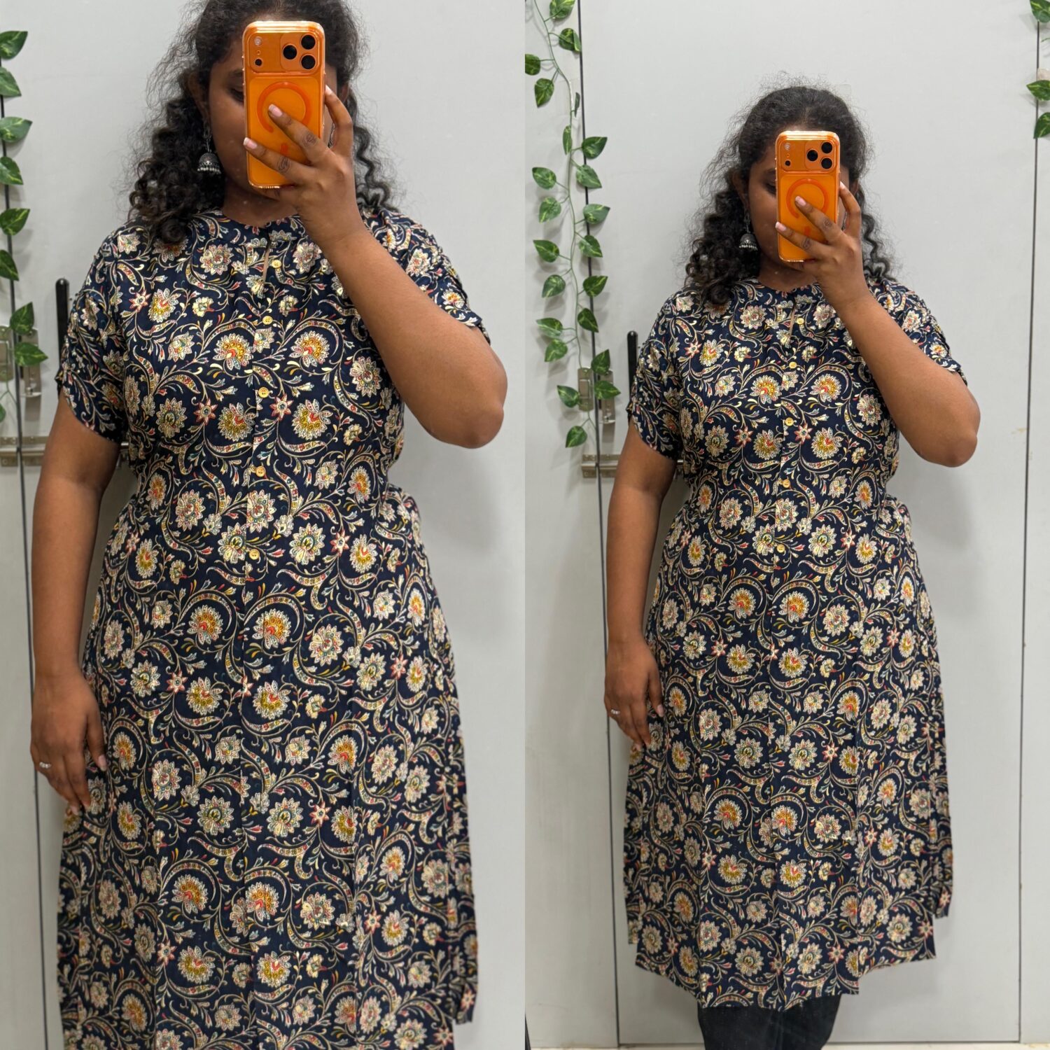 Blue Multi Print Design Kurti  – PMK009