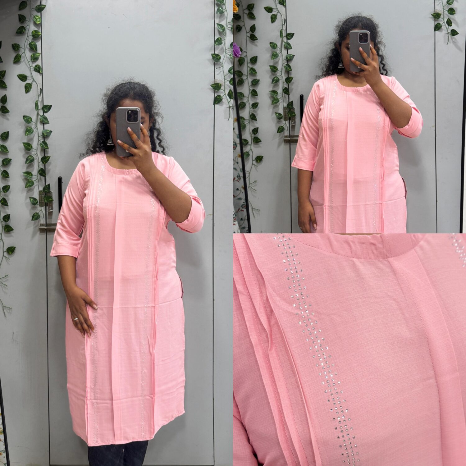 Pink Print Design Kurti  – PMK011