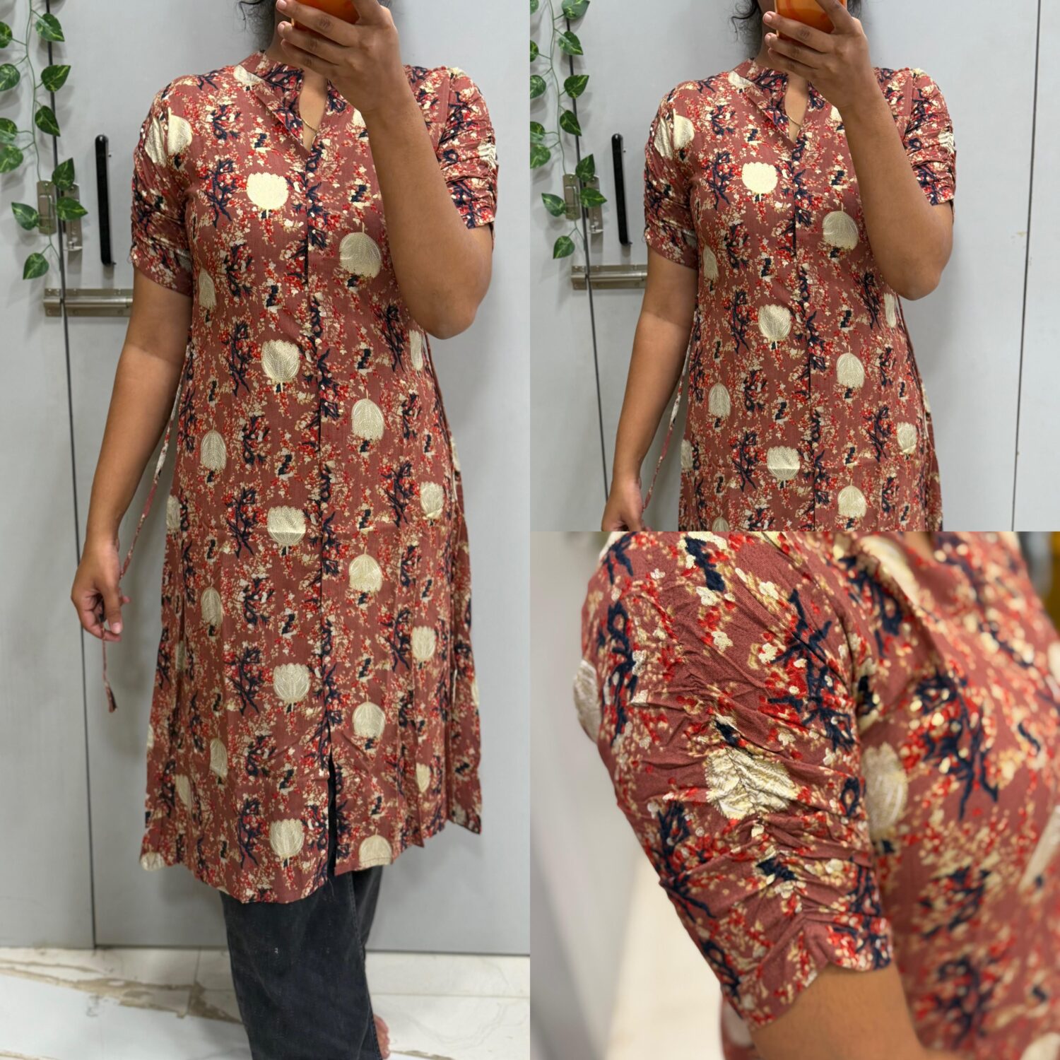 Multi Colour with Print Design Kurti  – PMK012